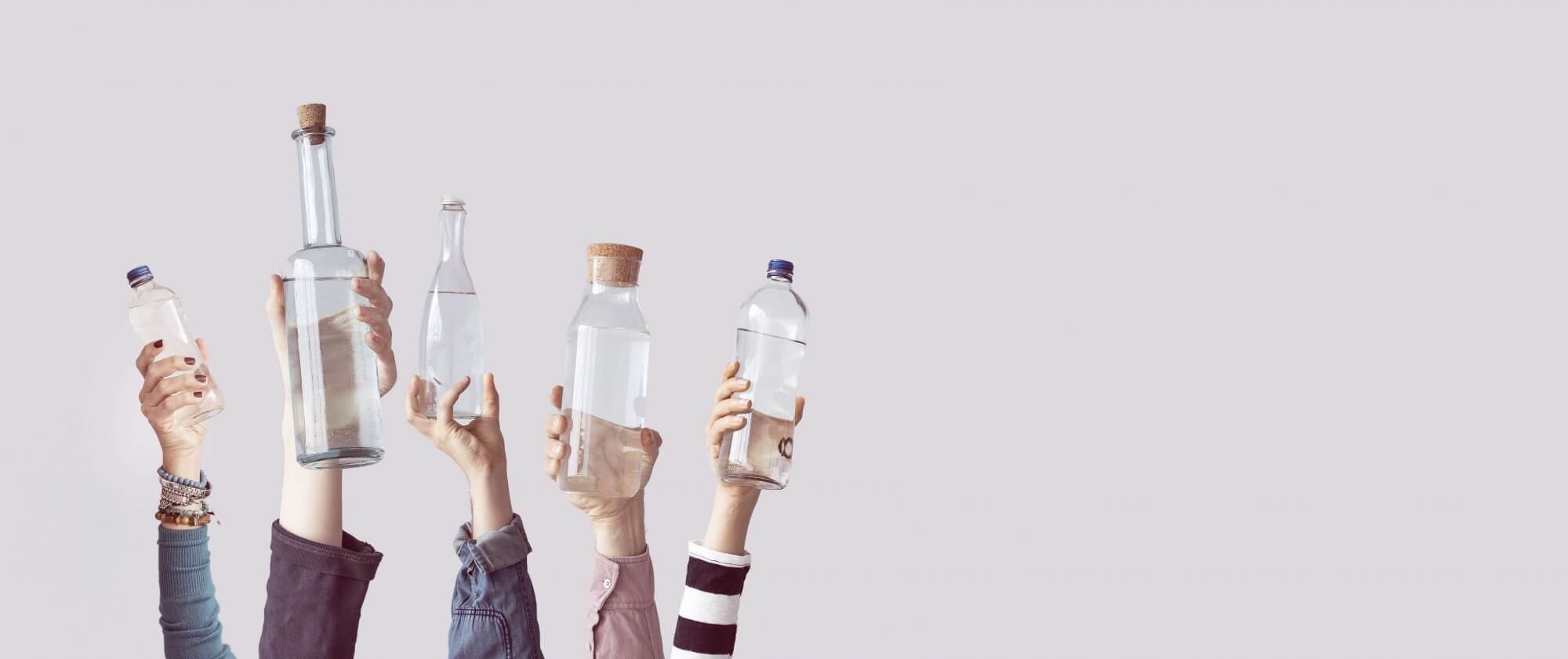Eau en bouteille versus eau du robinet